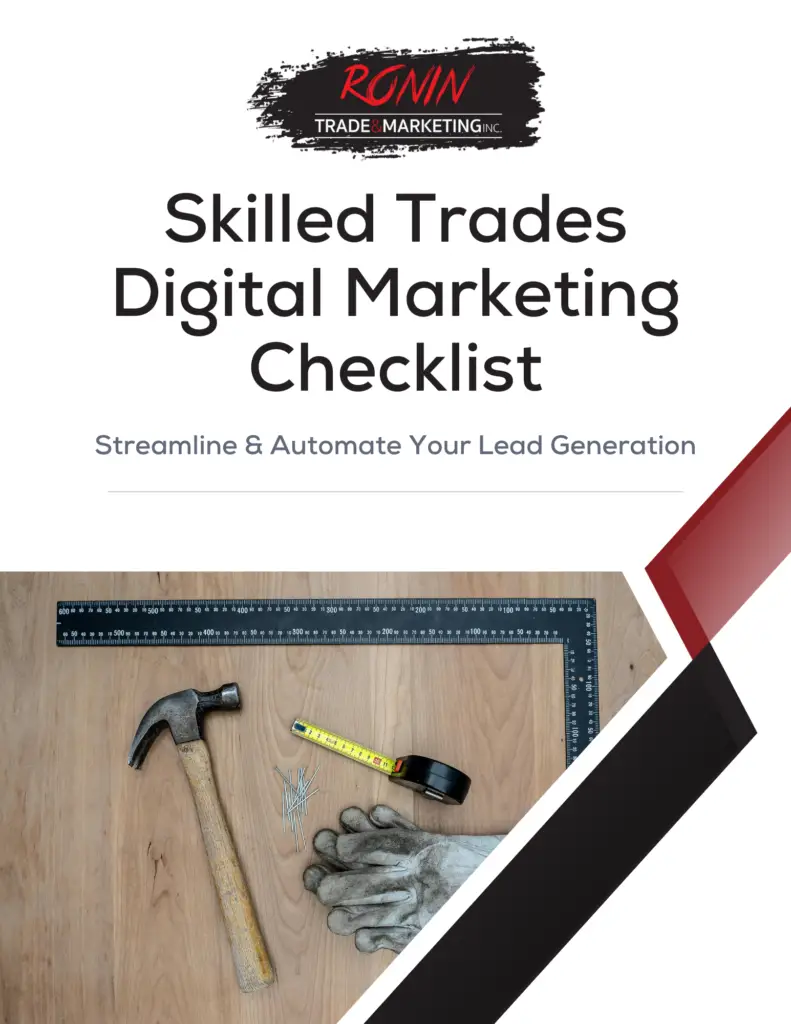 Ronin Digital Marketing Checklist