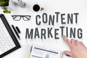 Graphic stating Content Marketing