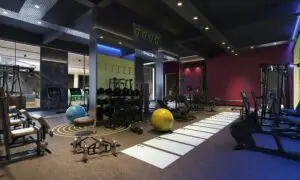 Gym Space With Equipment Stations