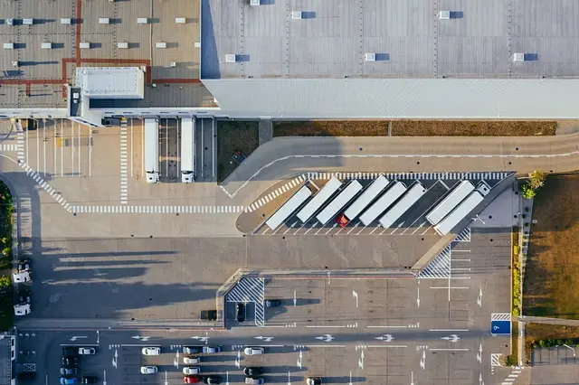 Top View of Manufacturing Facility